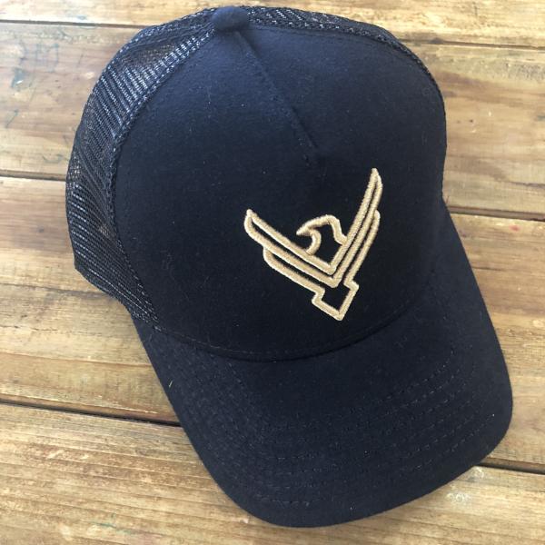 SOLD OUT Gold Eagle Patriotic Trucker Hat With Mesh.